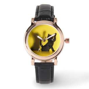 Cutest Baby Animals Black Cat Playing Watch