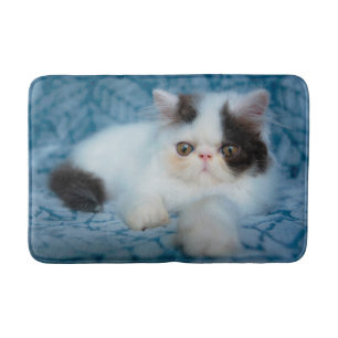 Cutest Baby Animals Black & White Kitten Bath Mat