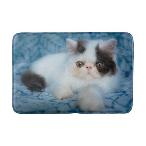 Cutest Baby Animals  Black  White Kitten Bath Mat
