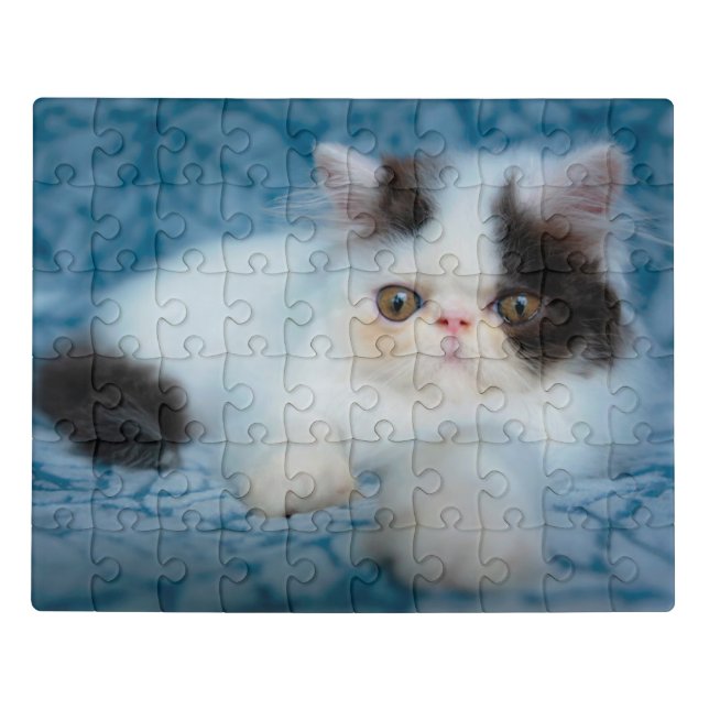 Cutest Baby Animals | Black & White Kitten Jigsaw Puzzle (Puzzle Horizontal)