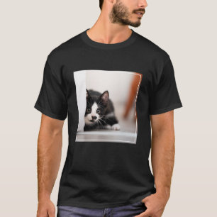 Cutest Baby Animals   Black & White Kitten T-Shirt