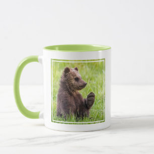 Cutest Baby Animals Brown Bear Cub Wave Mug