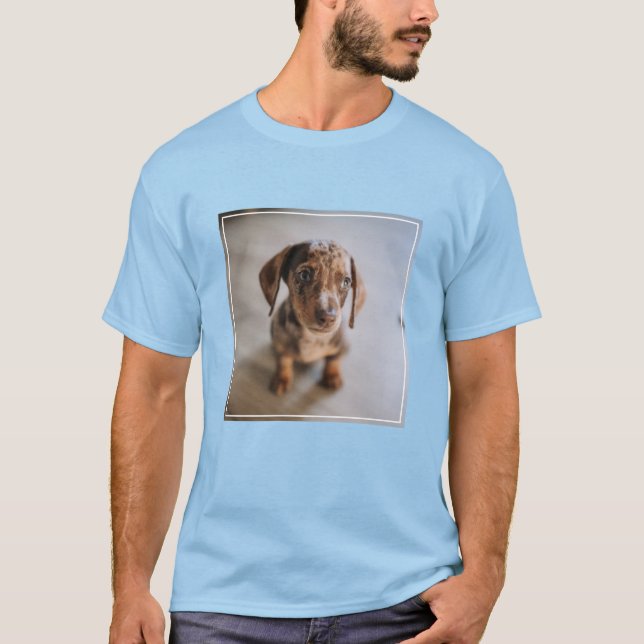 Cutest Baby Animals | Brown Dachshund Puppy T-Shirt (Front)