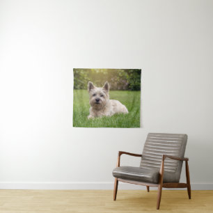 Cutest Baby Animals Cairn Terrier Dog Tapestry