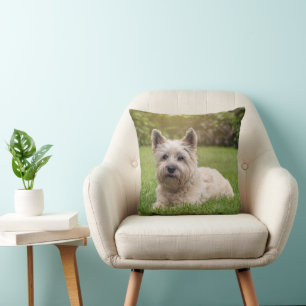 Cutest Baby Animals Cairn Terrier Dog Throw Pillow