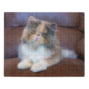 Cutest Baby Animals Calico Persian Kitten Jigsaw Puzzle