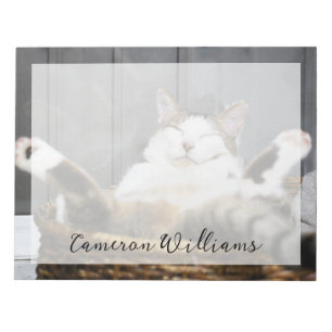 Cutest Baby Animals   Cat in Bed Notepad