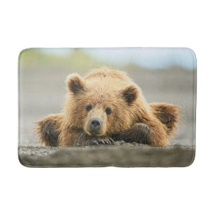 Cutest Baby Animals   Coastal Brown Bear Cub Bath Mat