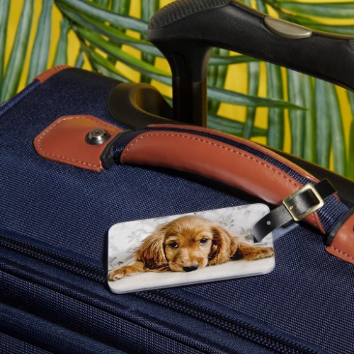 Cutest Baby Animals  Cocker Spaniel Puppy Luggage Tag