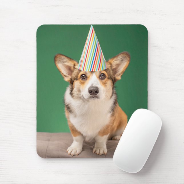 Cutest Baby Animals | Corgi Birthday Puppy Mouse Pad (With Mouse)