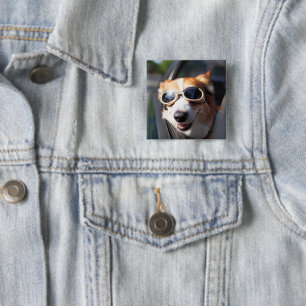 Cutest Baby Animals   Corgi Goggles in the Car Button