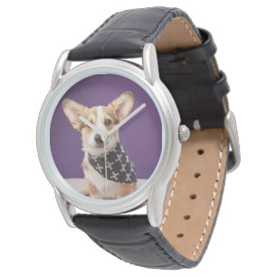Cutest Baby Animals   Corgi Puppy Skull Bandana Watch