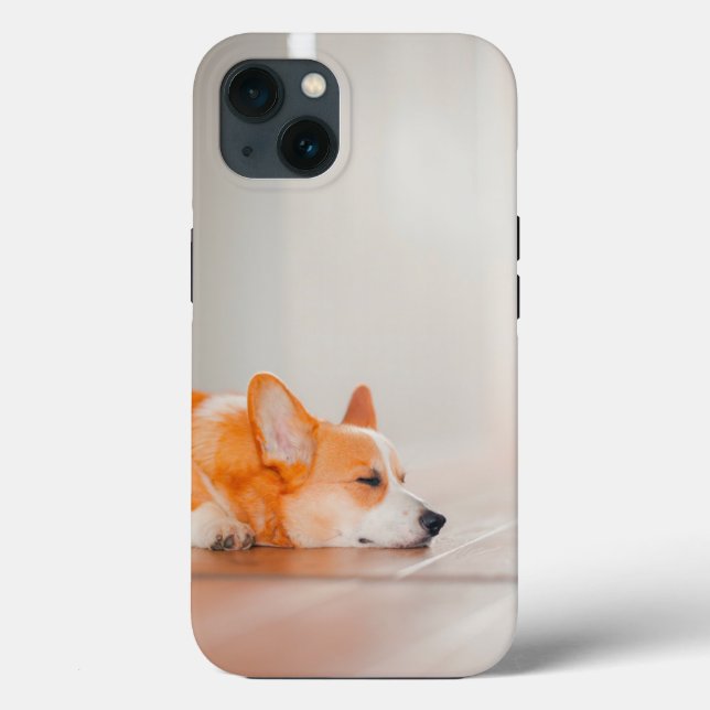 Cutest Baby Animals | Corgi Sleeping Case-Mate iPhone Case (Back)