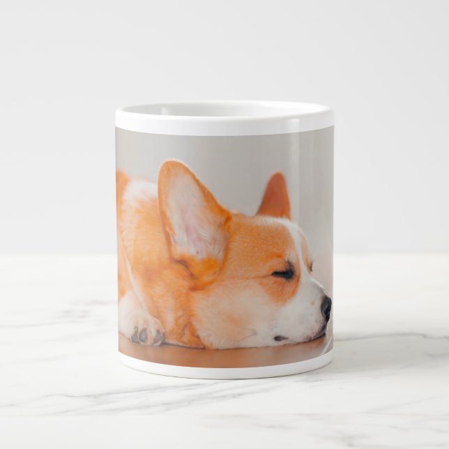 Cutest Baby Animals | Corgi Sleeping Giant Coffee Mug (Front)