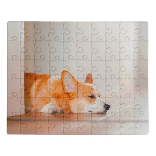 Cutest Baby Animals  Corgi Sleeping Jigsaw Puzzle