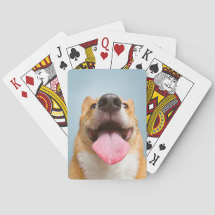 Cutest Baby Animals Corgi Tongue Poker Cards