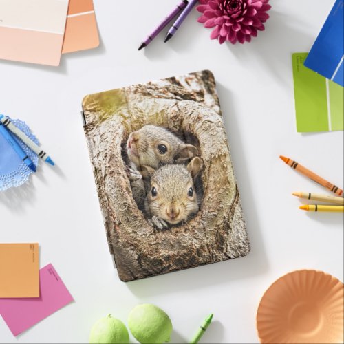 Cutest Baby Animals  Curious Baby Squirrels iPad Air Cover