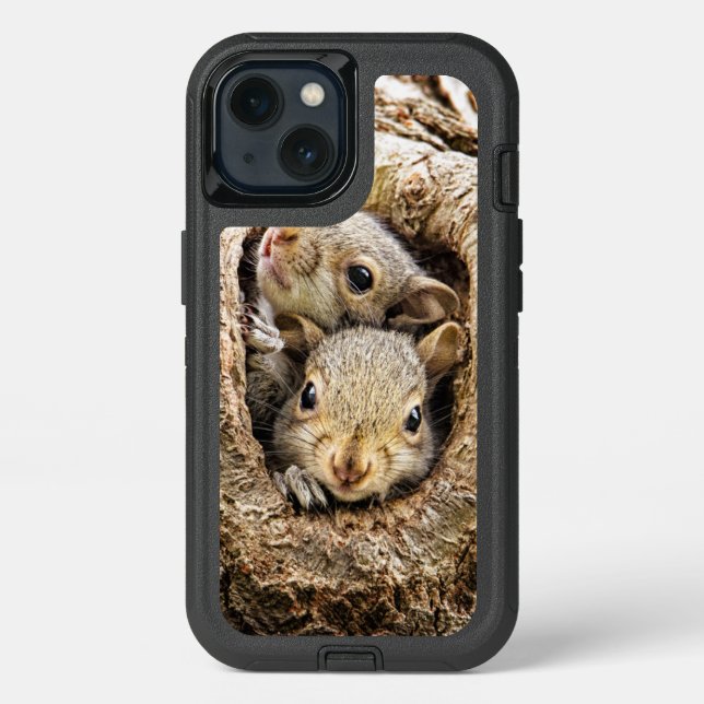 Cutest Baby Animals | Curious Baby Squirrels Otterbox iPhone Case (Back)