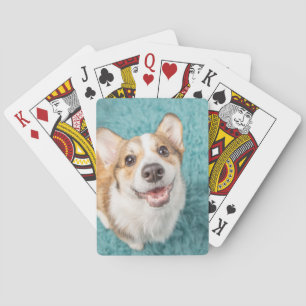 Cutest Baby Animals Cute Corgi Puppy Smile Poker Cards