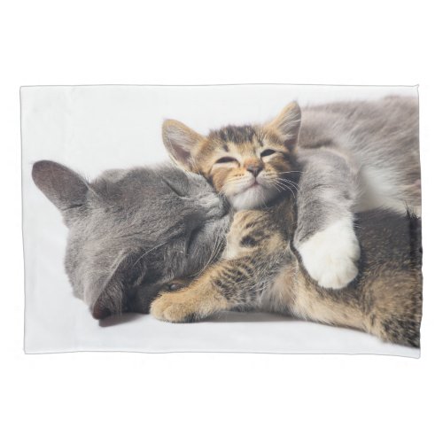 Cutest Baby Animals  Cute Kitten Hug Pillow Case