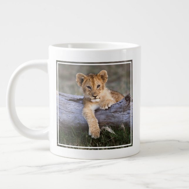 Cutest Baby Animals | Cute Lion Cub Giant Coffee Mug (Left)