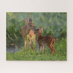 Cutest Baby Animals Deer and Baby Jigsaw Puzzle