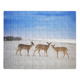 Cutest Baby Animals   Deer at the Beach Jigsaw Puzzle