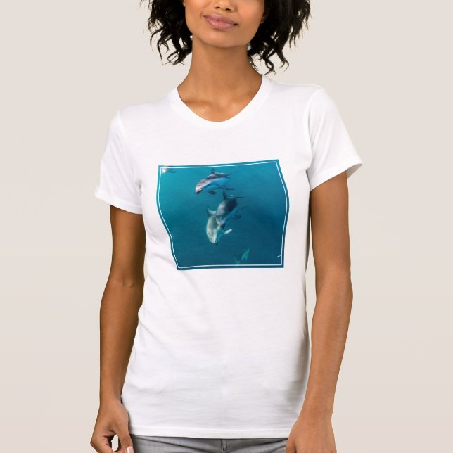 Cutest Baby Animals | Dolphin Family T-Shirt (Front)