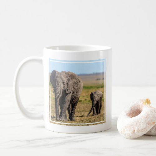 Cutest Baby Animals  Elephant Mother  Baby Coffee Mug