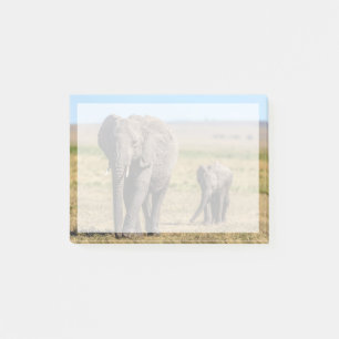 Cutest Baby Animals Elephant Mother & Baby Post-it Notes