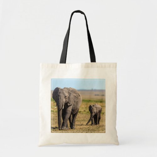 Cutest Baby Animals  Elephant Mother  Baby Tote Bag