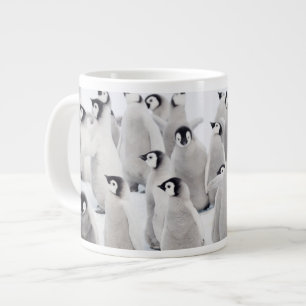 Cutest Baby Animals   Emperor Penguin Chicks Giant Coffee Mug