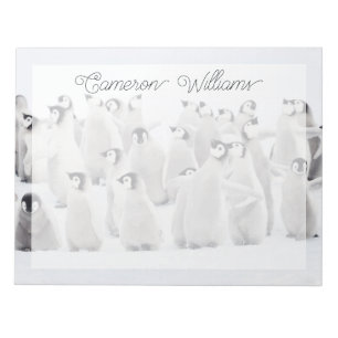 Cutest Baby Animals Emperor Penguin Chicks Notepad