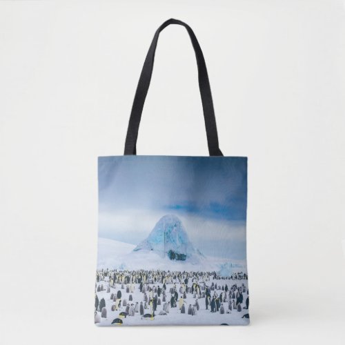 Cutest Baby Animals  Emperor Penguin Colony Tote Bag