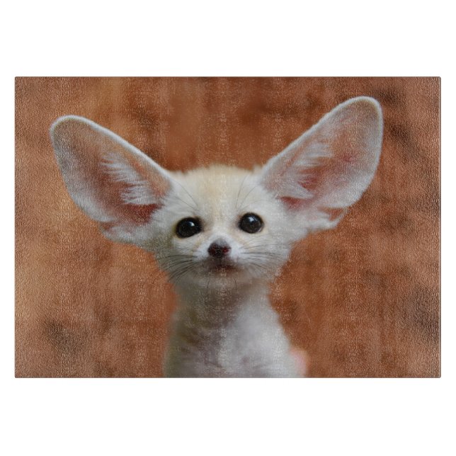 Cutest Baby Animals | Fennec Fox Pup Cutting Board (Front)