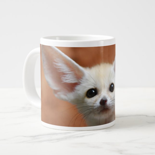 Cutest Baby Animals | Fennec Fox Pup Giant Coffee Mug (Front Left)