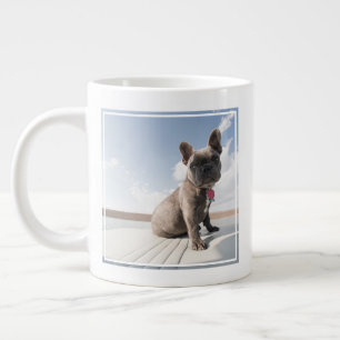Cutest Baby Animals   French Bulldog Boating Giant Coffee Mug