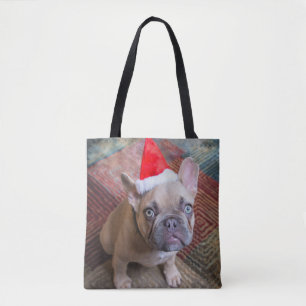 Cutest Baby Animals French Bulldog Christmas Tote Bag