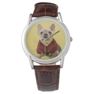 Cutest Baby Animals French Bulldog Dressed Watch