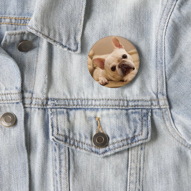 Cutest Baby Animals | French Bulldog Head Tilt Button (In Situ)