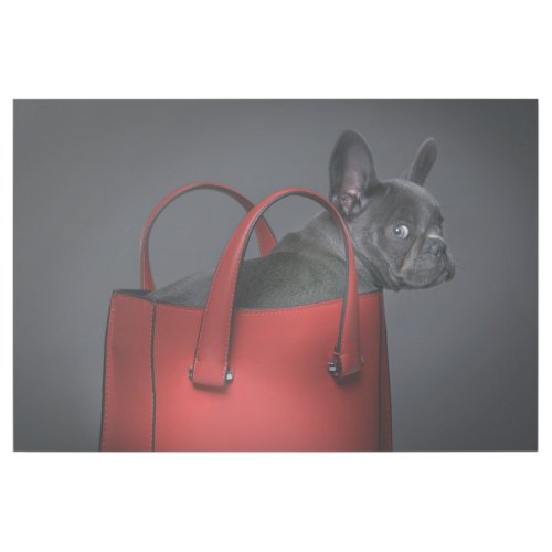 Cutest Baby Animals  French Bulldog Red Hand Bag Gallery Wrap