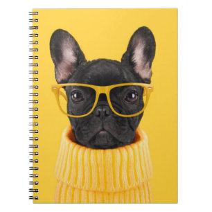 Cutest Baby Animals   French Bulldog Sunglasses Notebook