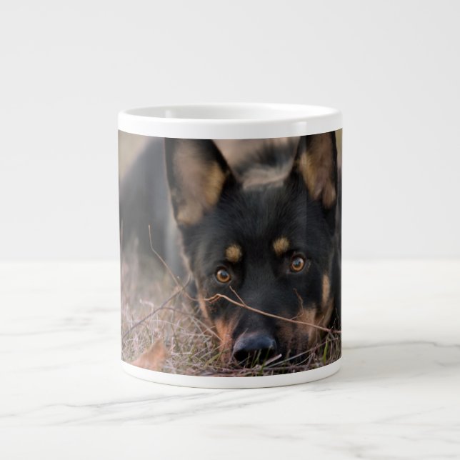 Cutest Baby Animals | German Shepherd Puppy Giant Coffee Mug (Front)