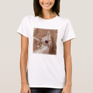 Cutest Baby Animals Ginger Kitten Yawning T-Shirt