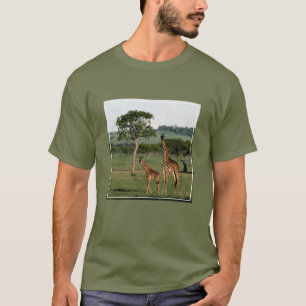 Cutest Baby Animals Giraffe Calf & Mama T-Shirt