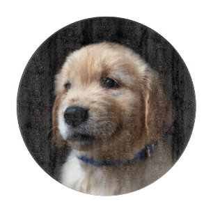 Cutest Baby Animals Golden Retriever Puppy Cutting Board