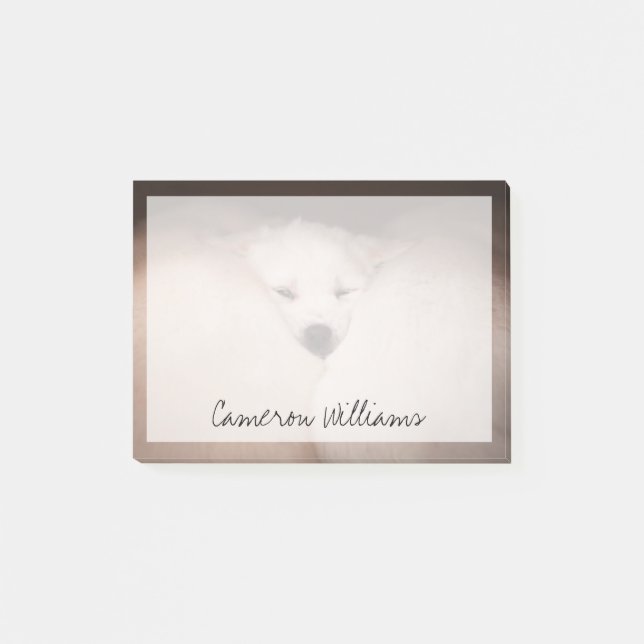 Cutest Baby Animals | Golden Retriever Snuggle Post-it Notes (Front)