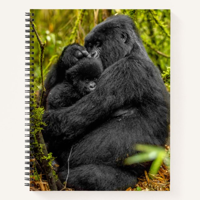 Cutest Baby Animals | Gorilla & Baby Notebook (Front)