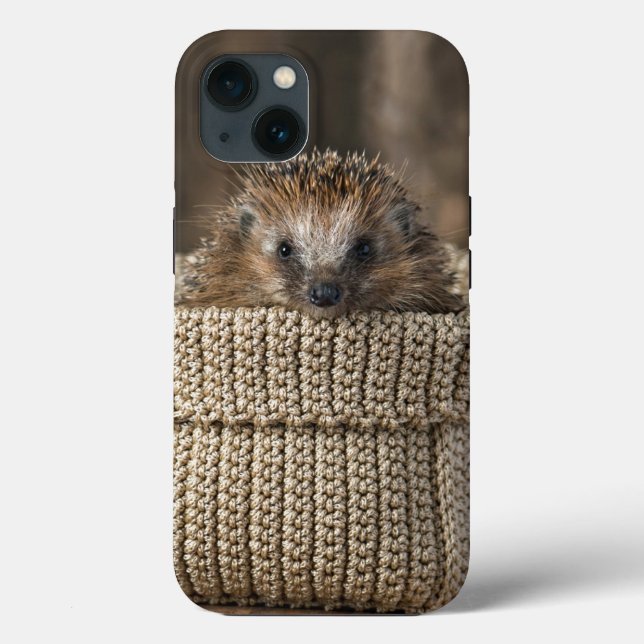 Cutest Baby Animals | Hedgehog in a Basket Case-Mate iPhone Case (Back)