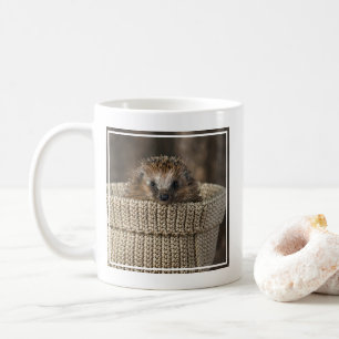Cutest Baby Animals Hedgehog in a Basket Coffee Mug